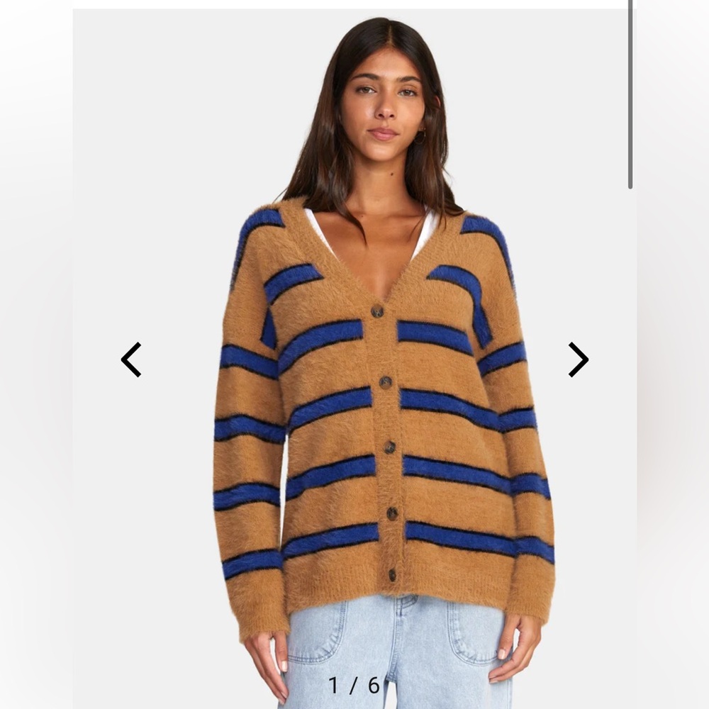 RVCA Here We Are Cardigan Sweater